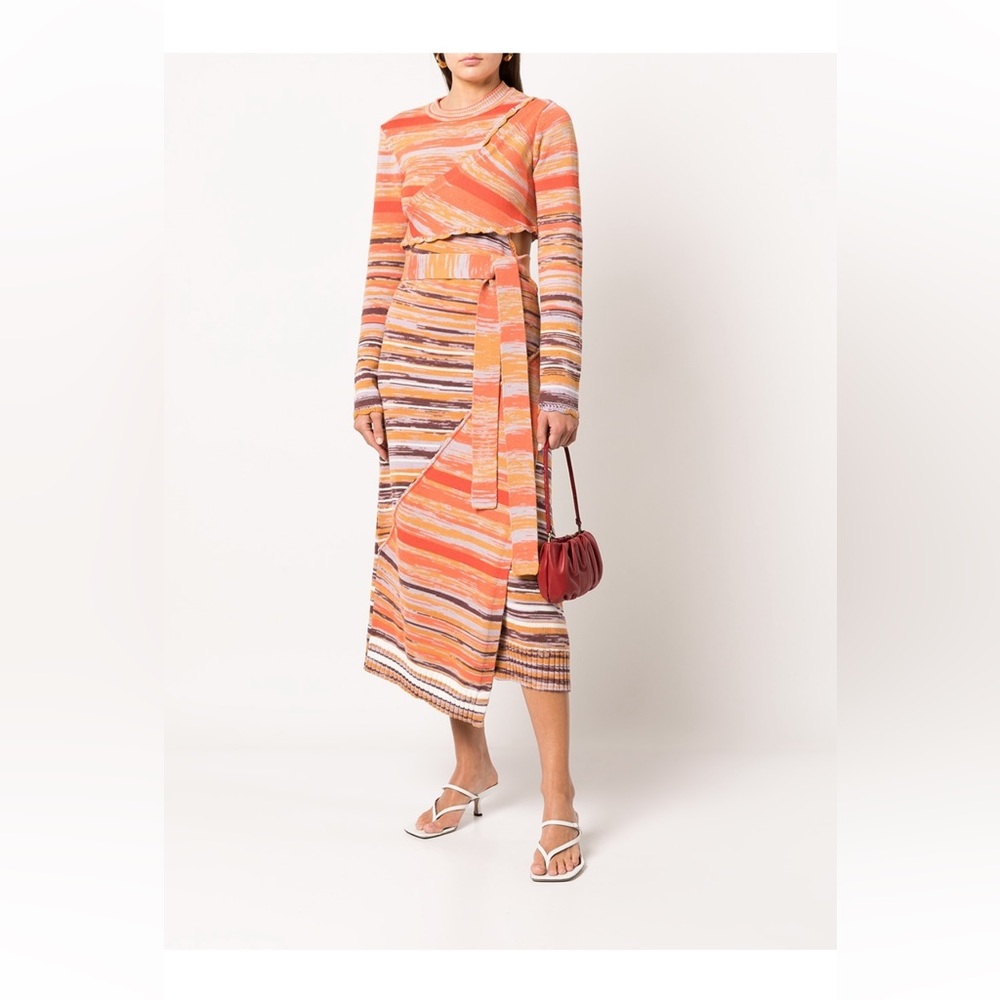 Jonathan Simkhai Selah Space-Dyed Midi Dress - worn once